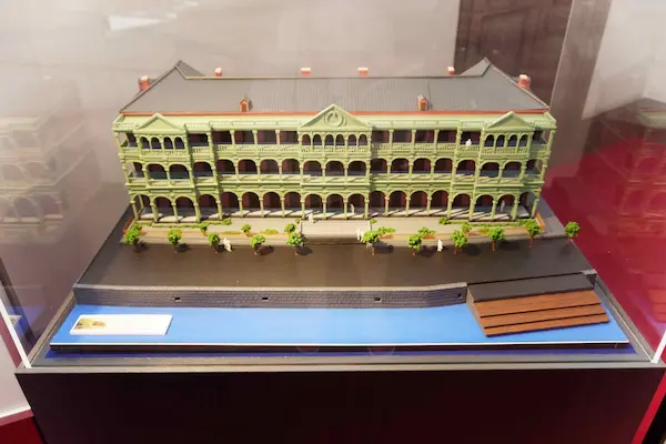 Model of dock house